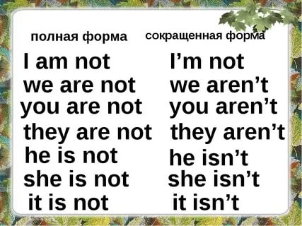 I am not seeing him now. Сокращенная форма are not. Is not сокращенная форма. I am not сокращенная форма. Сокращенная форма глагола в анг.