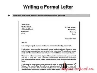 как писать официальное письмо на английском