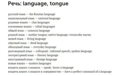 как переводится слово language