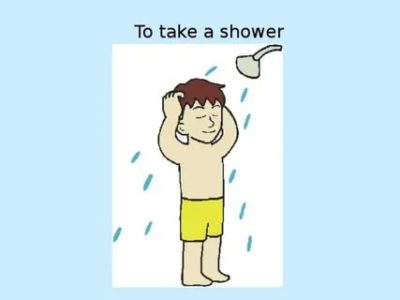 как будет по английски принимать душ