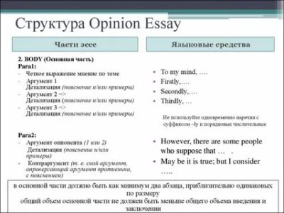 как писать opinion essay